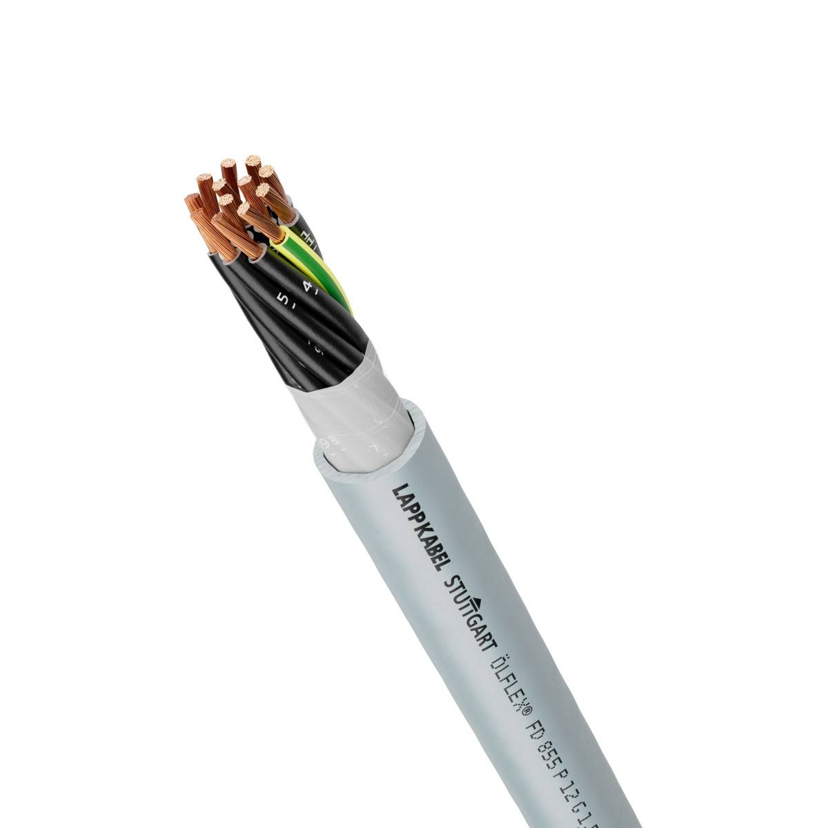 LAPP 27371/300 Schleppkettenleitung ÖLFLEX® FD 855 P 4 G 2.5 mm² Grau 300 m