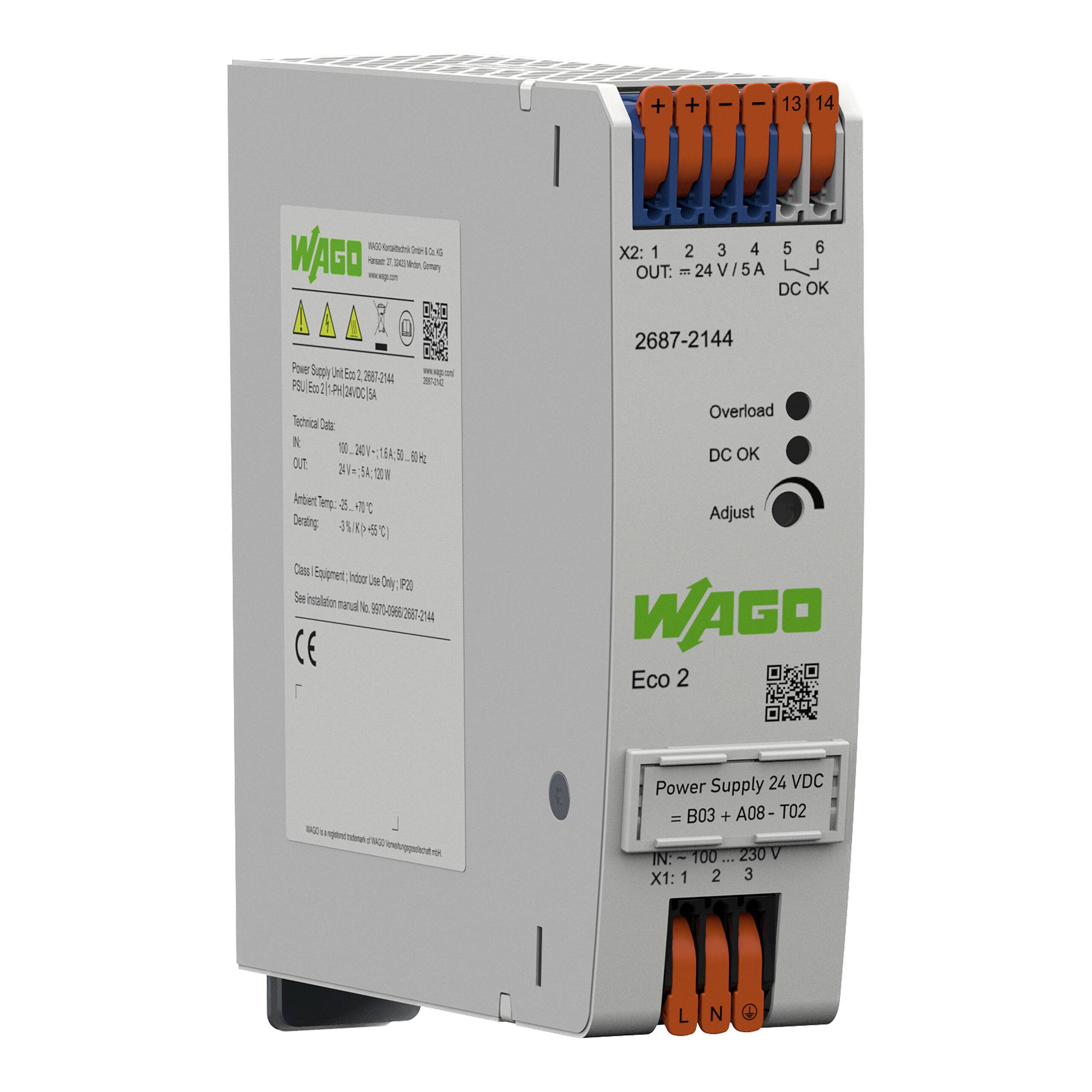 WAGO GmbH & Co. KG Stromversorgung Eco 2,1-phasig 2687-2144-0