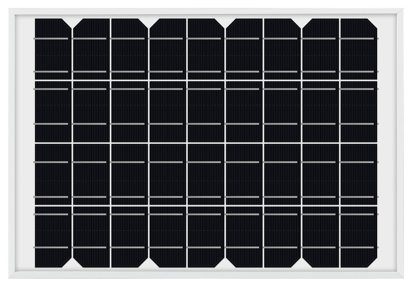 Waveshare Polysilizium Solarpanel 18V 10W, 36 Zellen, 340x232x17 mm, >20 Umwandlungseffizienz, IP67-0
