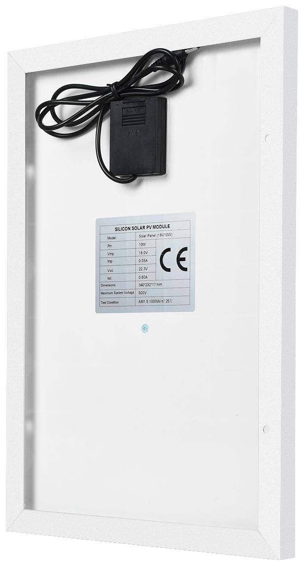 Waveshare Polysilizium Solarpanel 18V 10W, 36 Zellen, 340x232x17 mm, >20 Umwandlungseffizienz, IP67-3