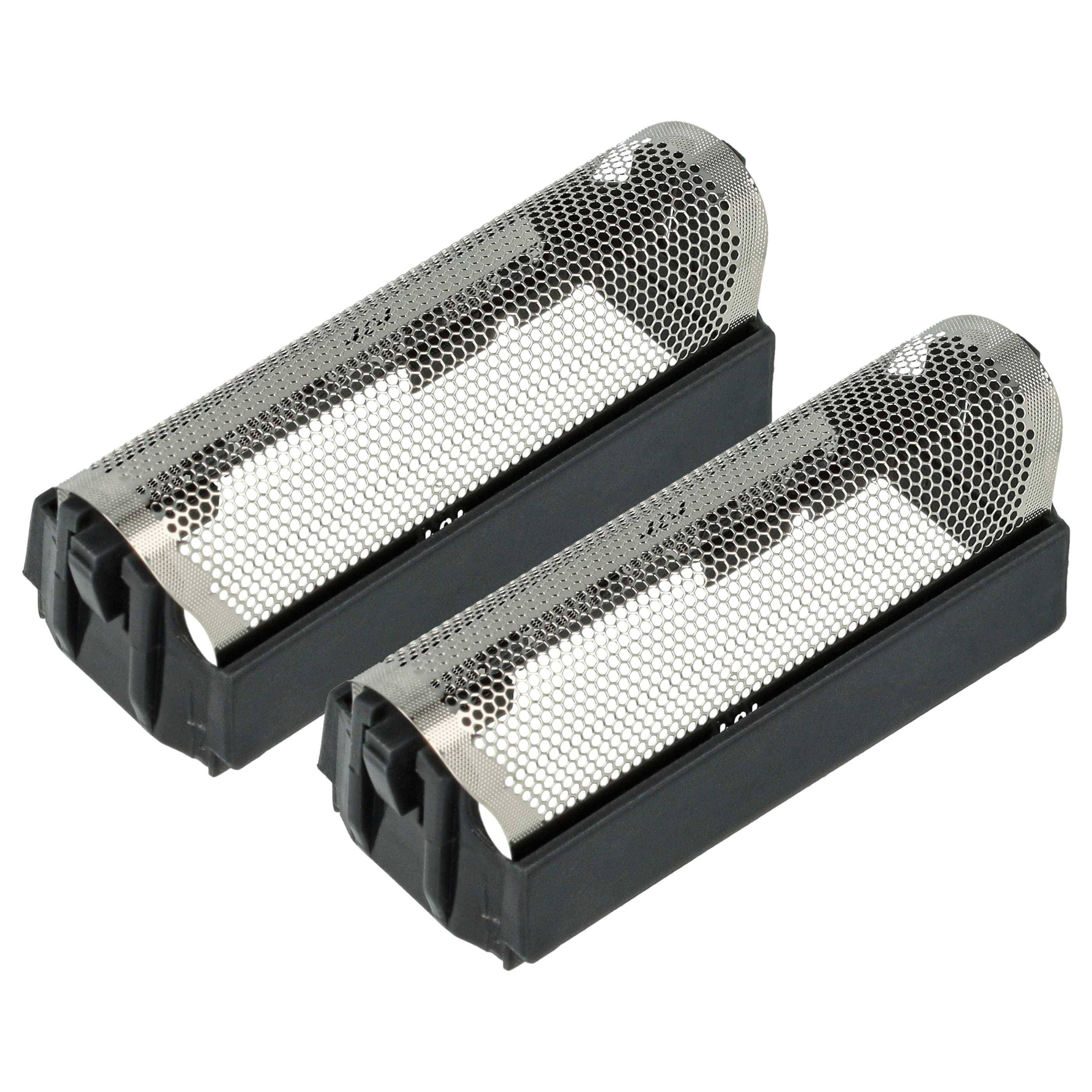 vhbw 2x Scherfolie kompatibel mit Braun System 2 | 3, 1 Elektrorasierer + Rahmen, schwarz/silber-0
