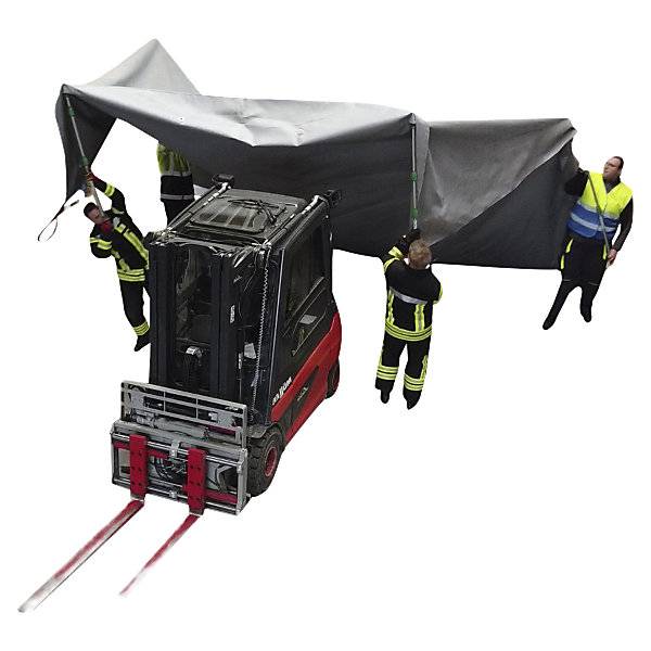 Li-Ionen-Batterie Brandschutzdecke PREMIUM LxB 10000 x 8000 mm Brandklasse A2. Vlitex GmbH 80598549-1