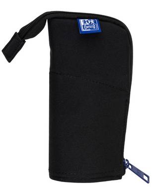 Oxford Schlamper-Etui "Stand-Up", Polyester, schwarz