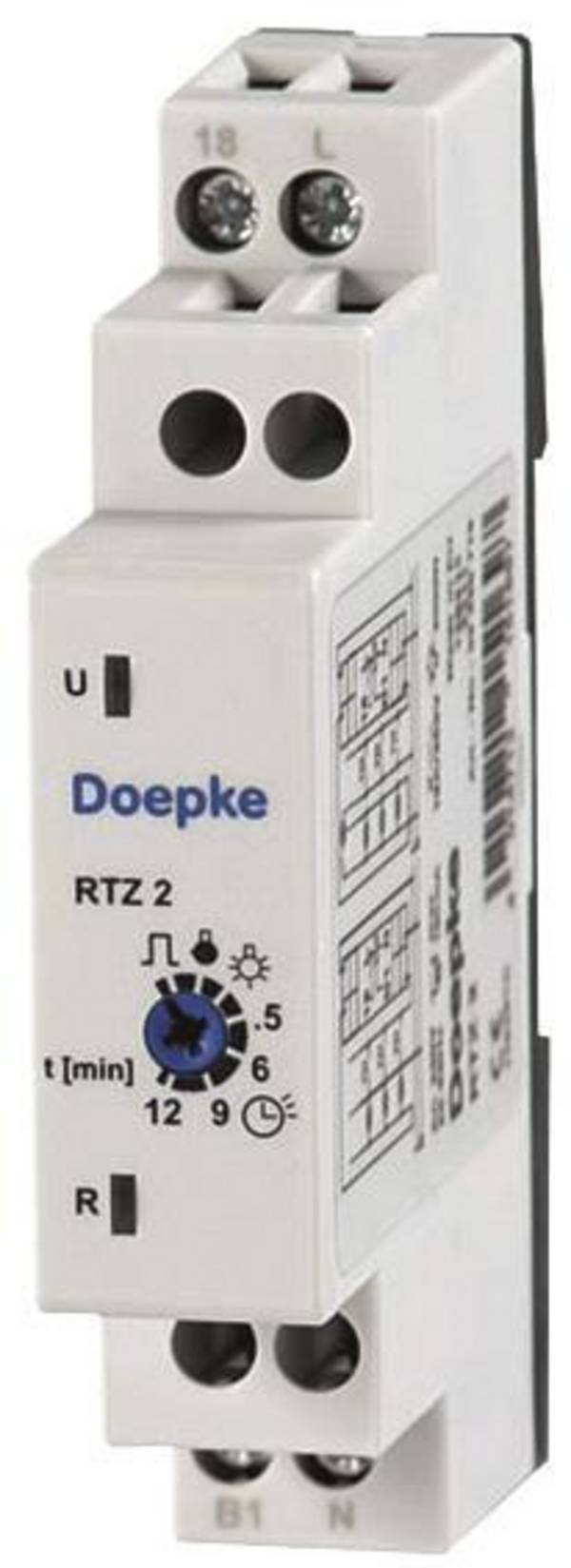 DOEP Treppenlicht-Zeitschalter RTZ2 1Schliesser TW 10P 09980719 Install.Baumaterial