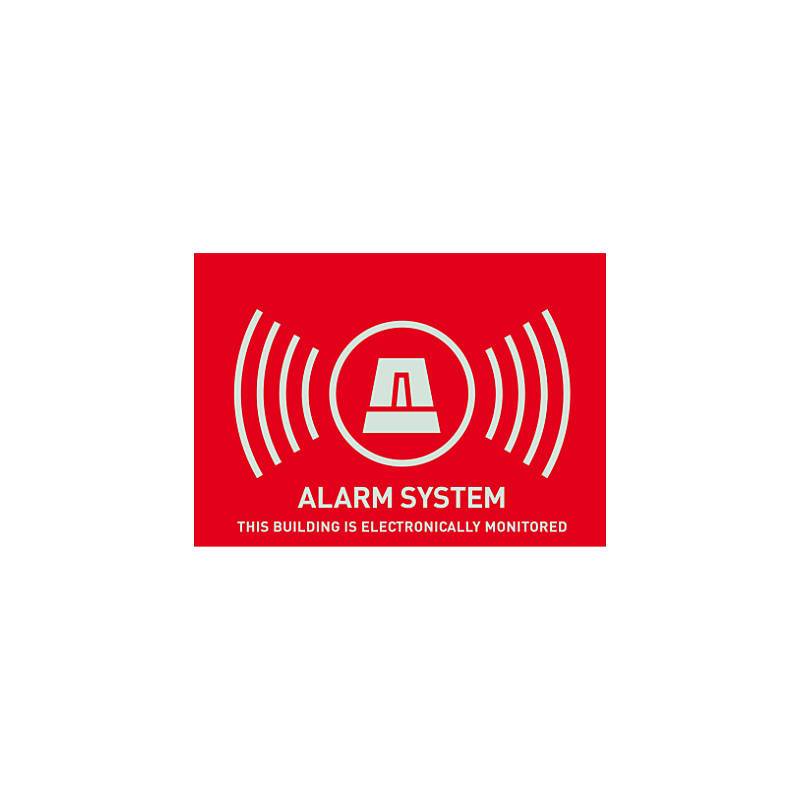 ABUS Security-Center Warnaufkleber UK Alarm 148 x 105 mm-0