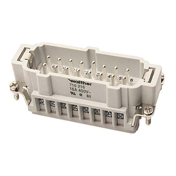 Walther Stifteinsatz B16 710216 0,5-2,5qmm, 20-14AWG Industriematerial Verbindungstechnik-0