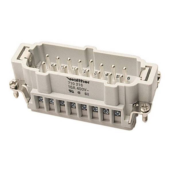 Walther Stifteinsatz B16 710216 0,5-2,5qmm, 20-14AWG Industriematerial Verbindungstechnik