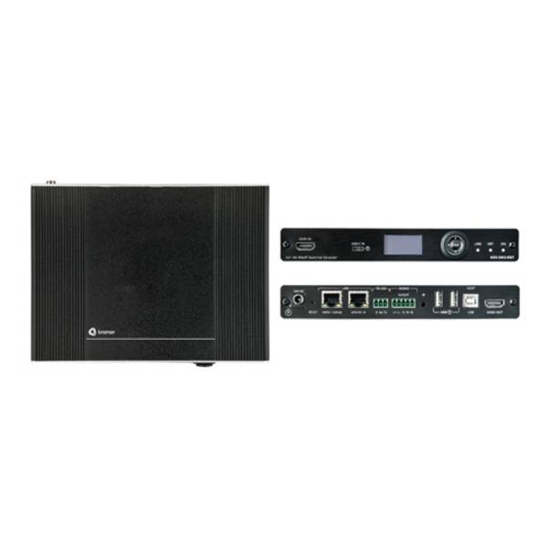 KRAMER KDS-SW2-EN7 - 4K AVoIP-Encoder mit HDMI/USB-C Umschalter (4K@60Hz | 4:2:0 | Gigabit-Ethernet | PoE+)