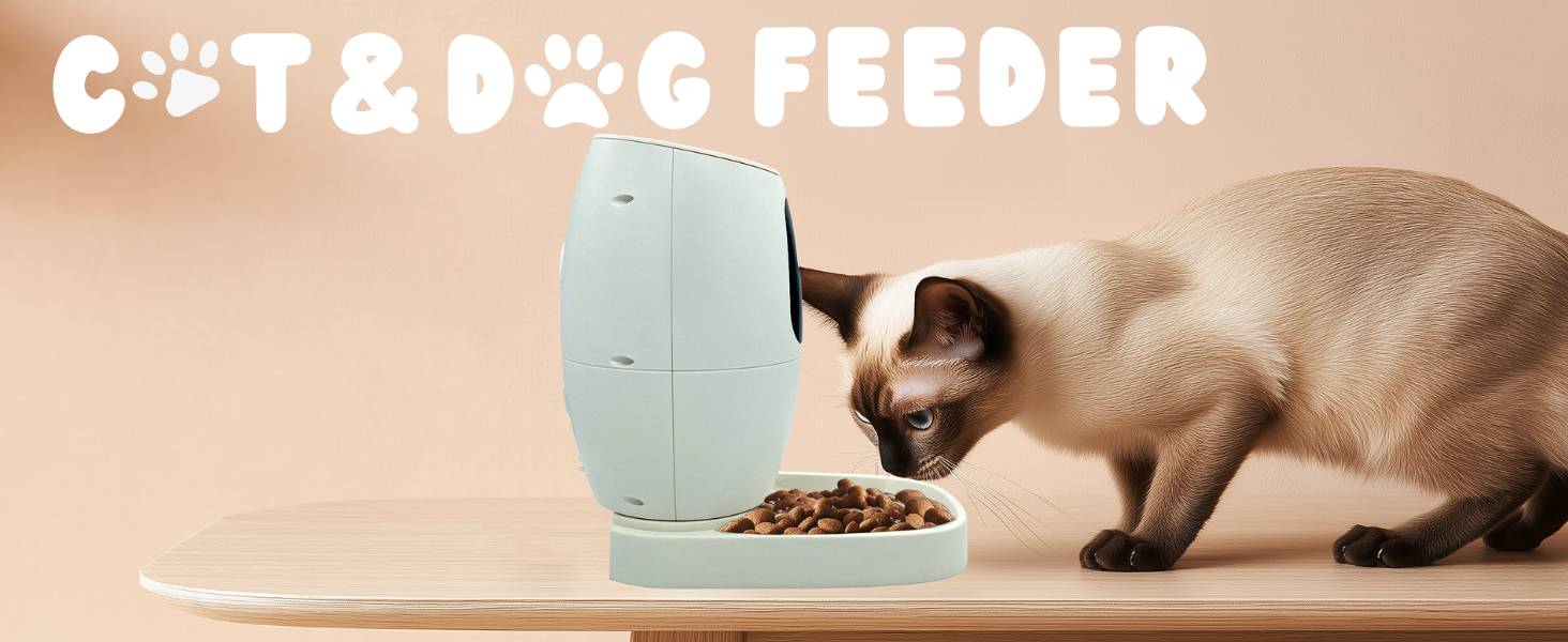 Berger + Schröter | Smart Pet Feeder, smarte Futterstation und Kamera für Haustiere 720P HD Video, Funk-Fernüberwachung-2