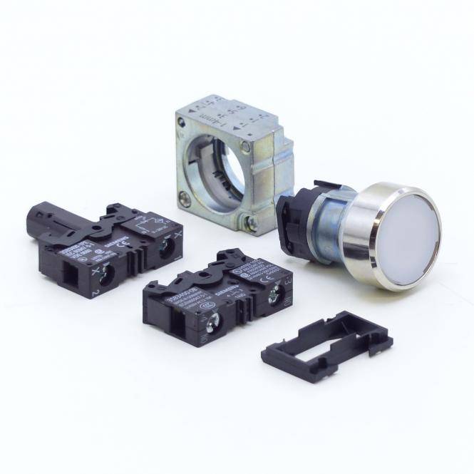 Siemens weißer Drucktaster (3SB3645-0AA61)-0