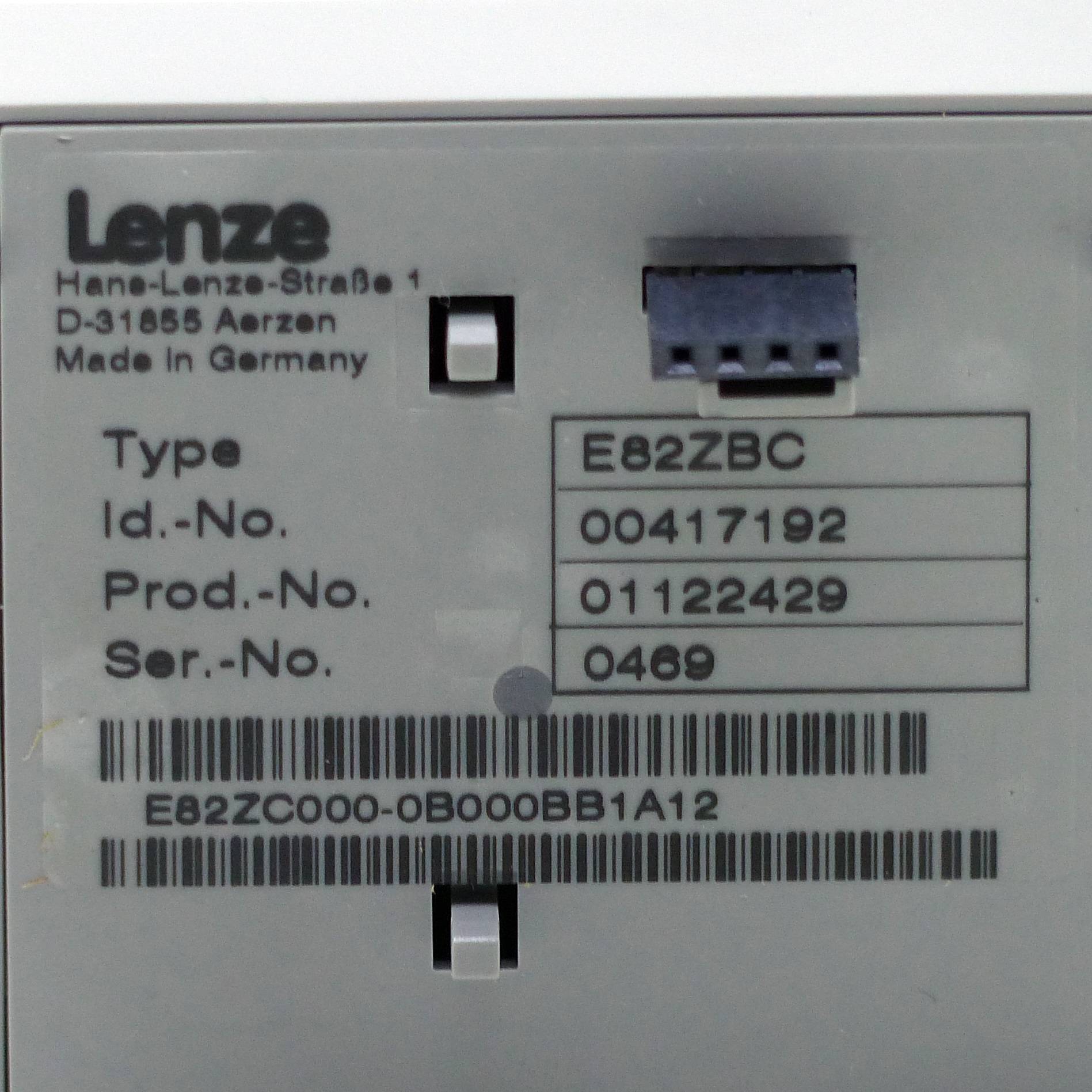 Lenze LENZE E82ZBC LENZE E82ZBC BEDIENMODUL-1