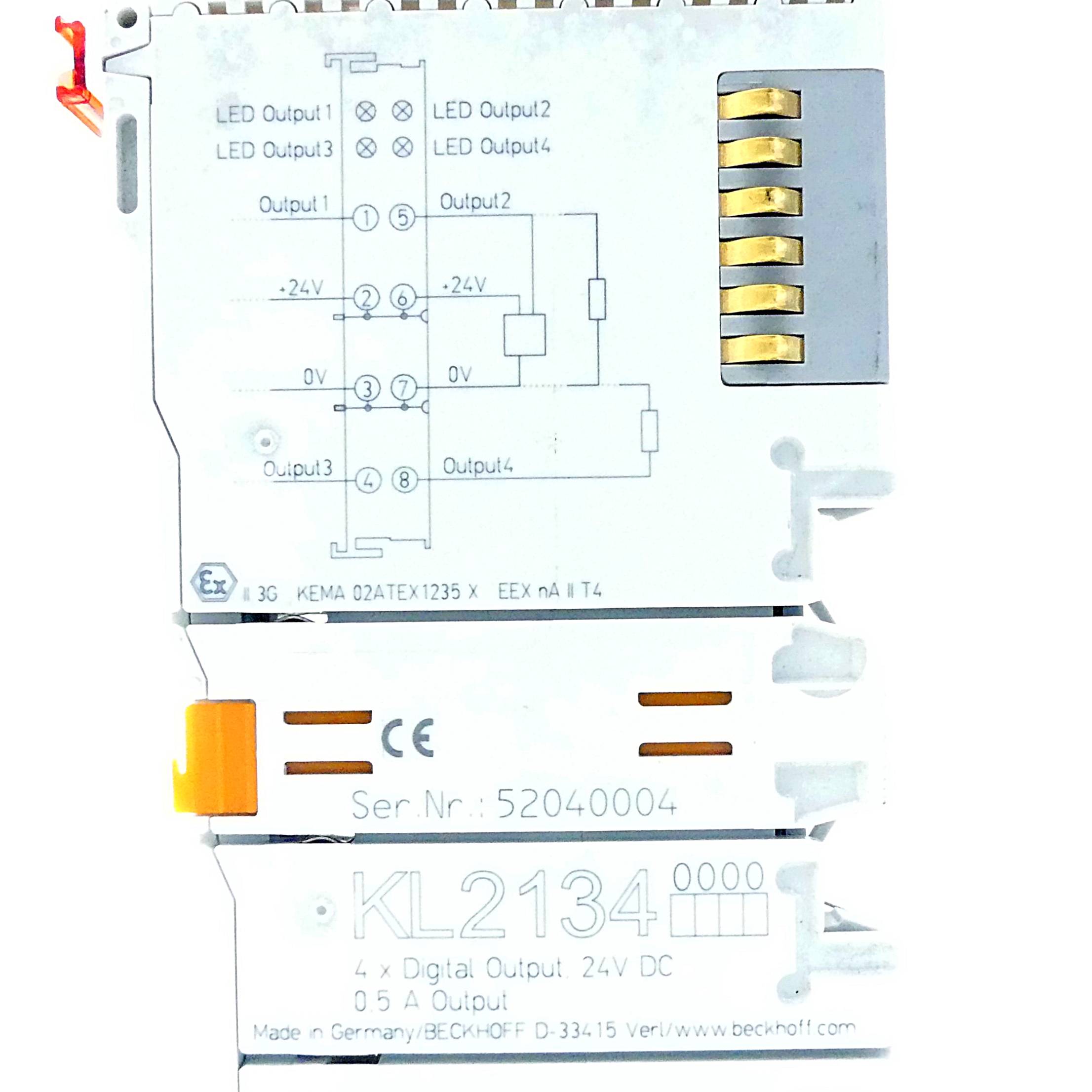 BECKHOFF 4-Kanal-Digital-Ausgang Busklemme KL2134 (KL2134)-1