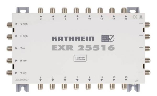 KATH Kask. Multischalter EXR 25516 Durchgang 5auf16 Install.Baumaterial Antennen Sat-Anlagenzubehör