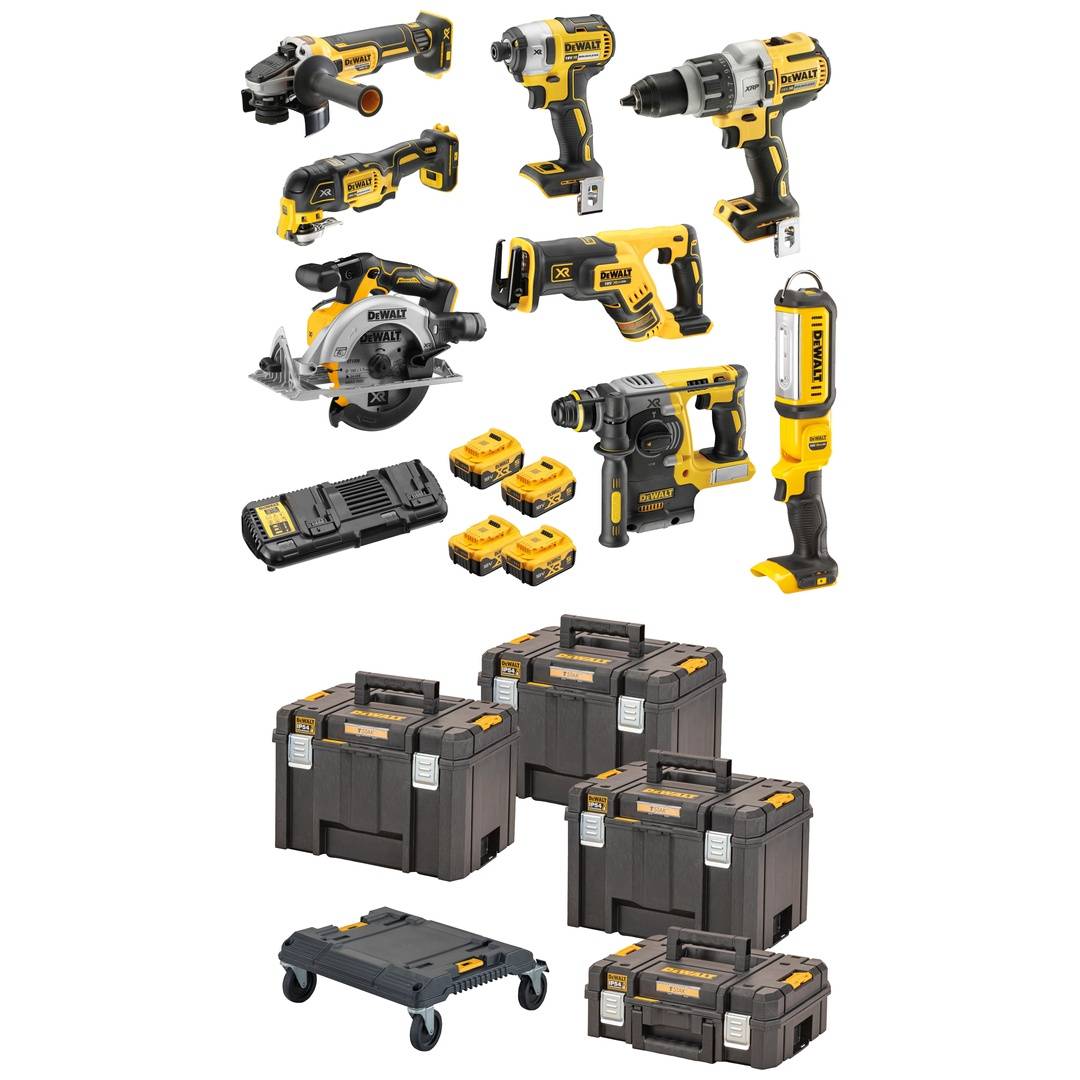 DeWalt Akku-Schlagbohrschrauber-Set 18 V / 5Ah, DCK853P4T-QW-0