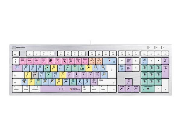 Logickeyboard Apple Final Cut Pro X ALBA slimline - TL: UK, QWERTY