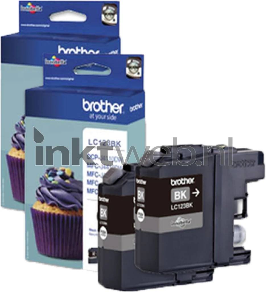 Brother LC123BK - 2er-Pack - Hohe Ergiebigkeit-1