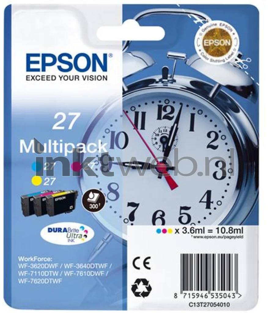Epson 27 Multi-Pack - 3er-Pack - 10.8 ml - Gelb, Cyan, Magenta-0