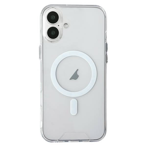 Für Apple iPhone 16 Plus MagSafe Hybrid Schutz Hülle Cover Acryl TPU Transparent