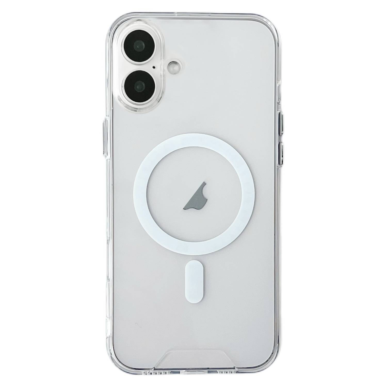 Für Apple iPhone 16 Plus MagSafe Hybrid Schutz Hülle Cover Acryl TPU Transparent-0