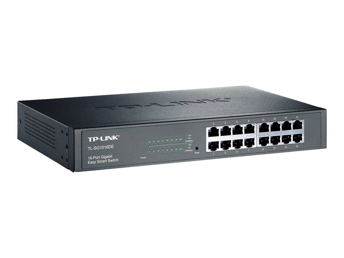 TP-LINK TL-SG1016DE Switch - 16 Anschlüsse - managed Netzwerkgerät