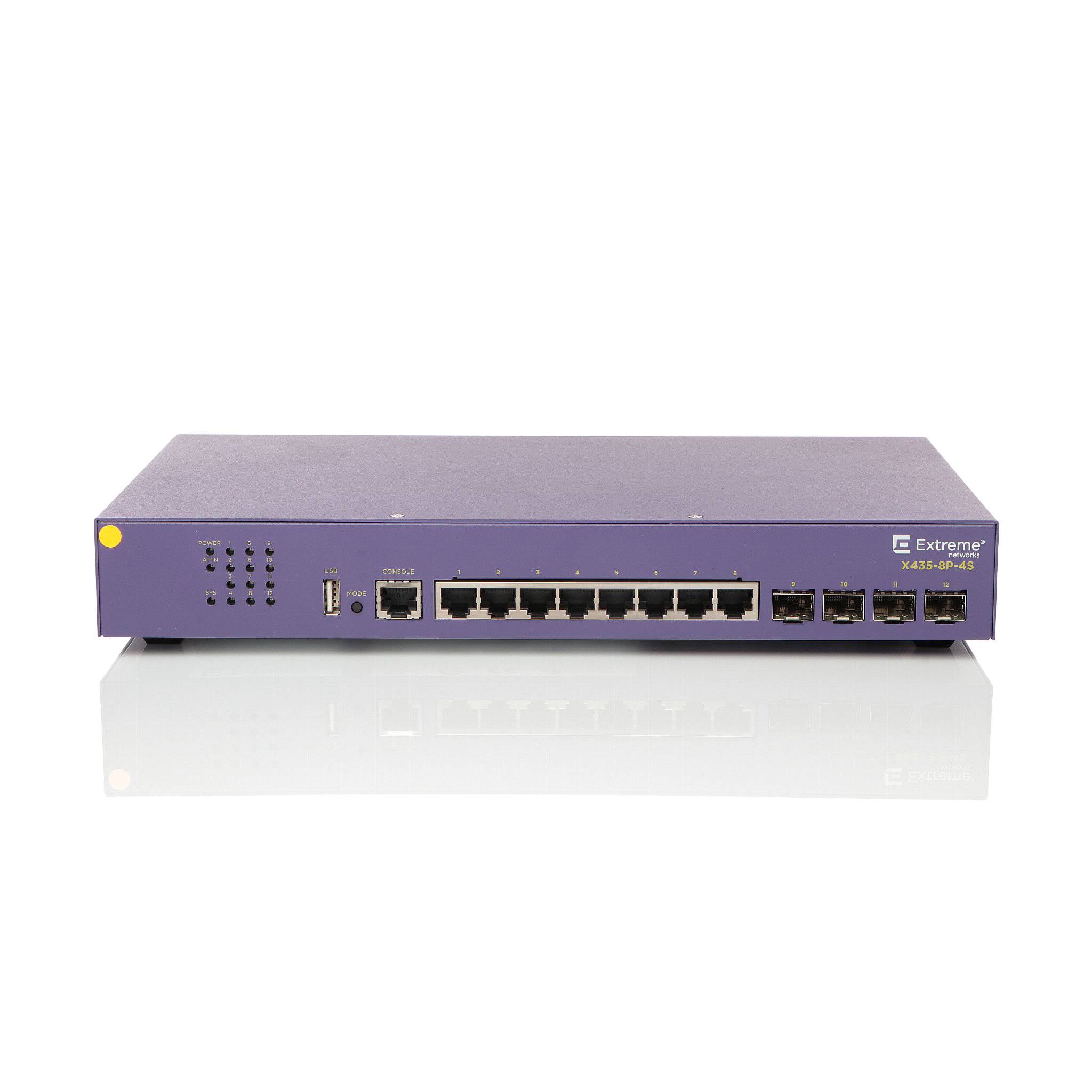 Extreme Networks X435-8P-4S Switch - 8 Anschlüsse - managed Netzwerkgerät-0