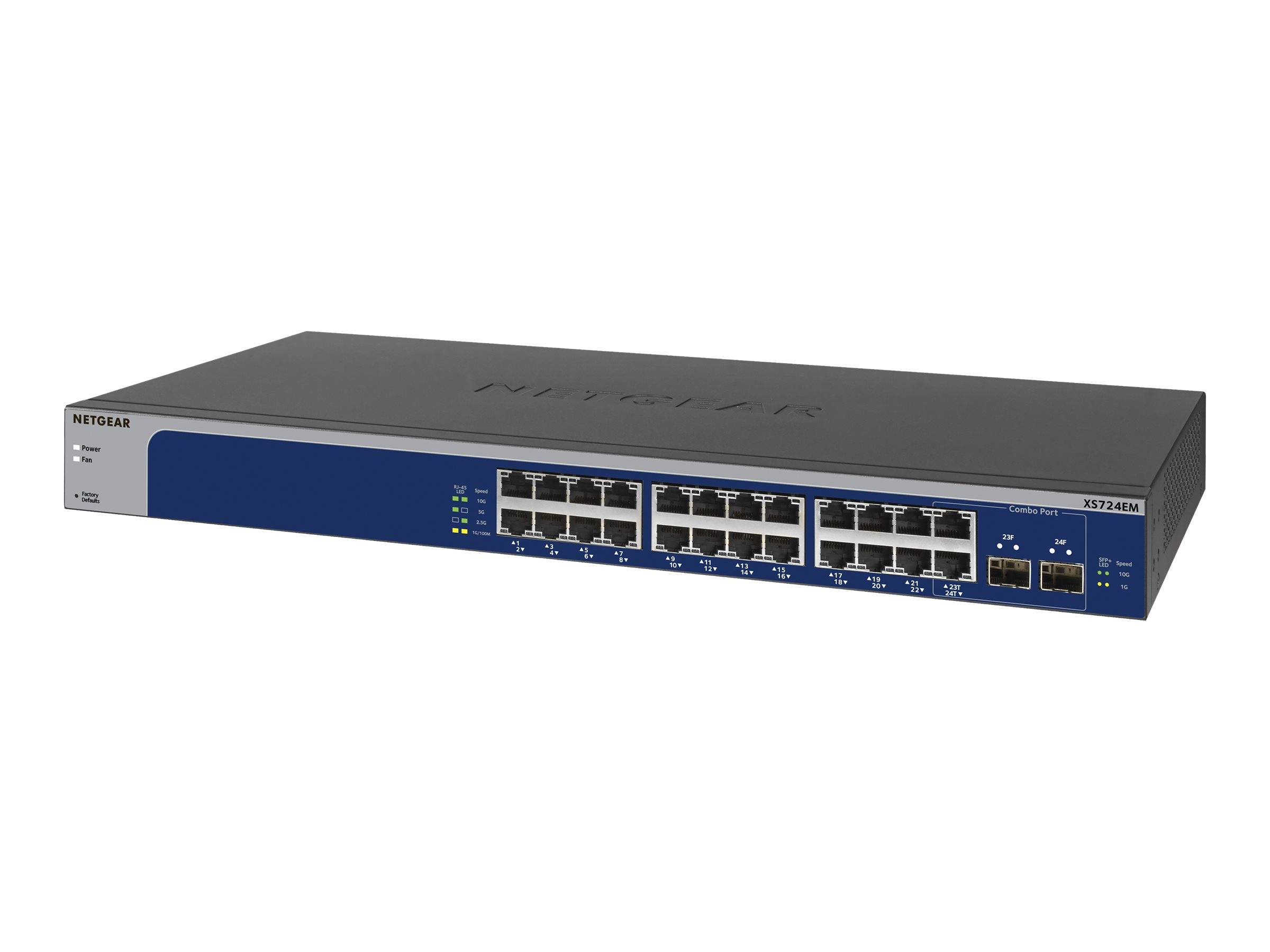 NETGEAR XS724EM-100AJS Switch - 24 Anschlüsse - Smart Netzwerkgerät-1