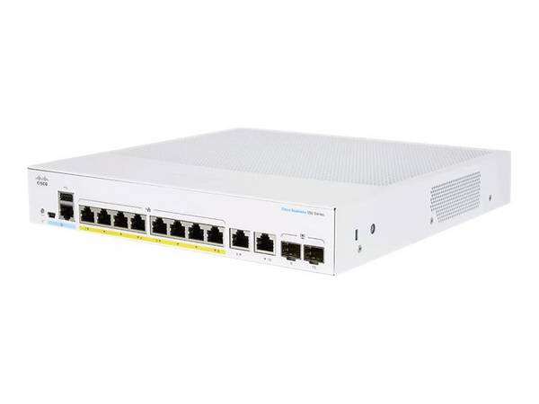 Cisco CBS250-8PP-E-2G-AU Switch - 8 Anschlüsse - L3 - Smart Netzwerkgerät