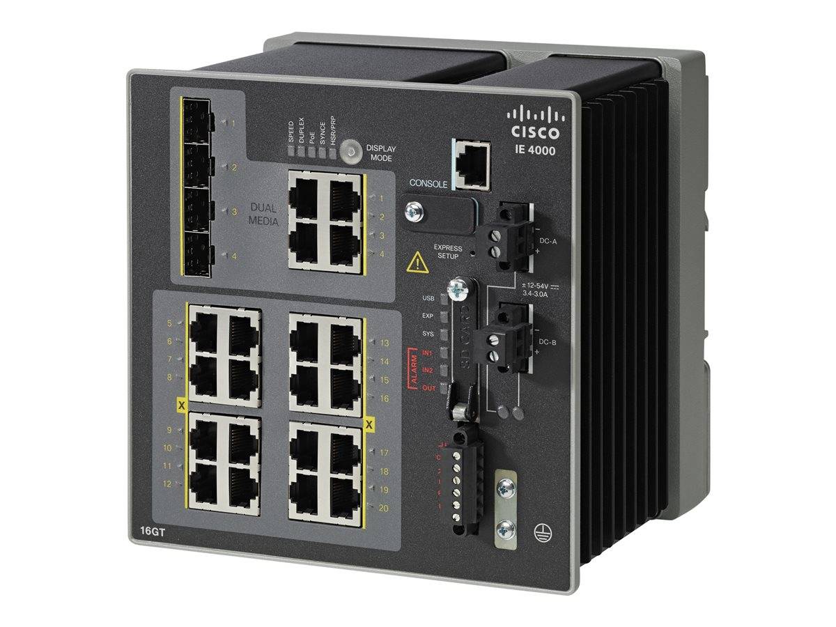 IE-4000-8GT8GP4G-E - Cisco Industrial Ethernet 4000 Series Switch, managed, 8 x 10/100/1000 + 8 x 10/100/1000 (PoE+)-1