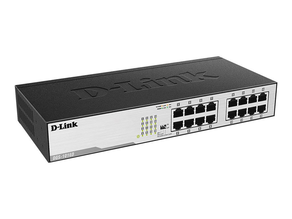 D-Link DGS-1016D/E Switch - 16 Anschlüsse-0