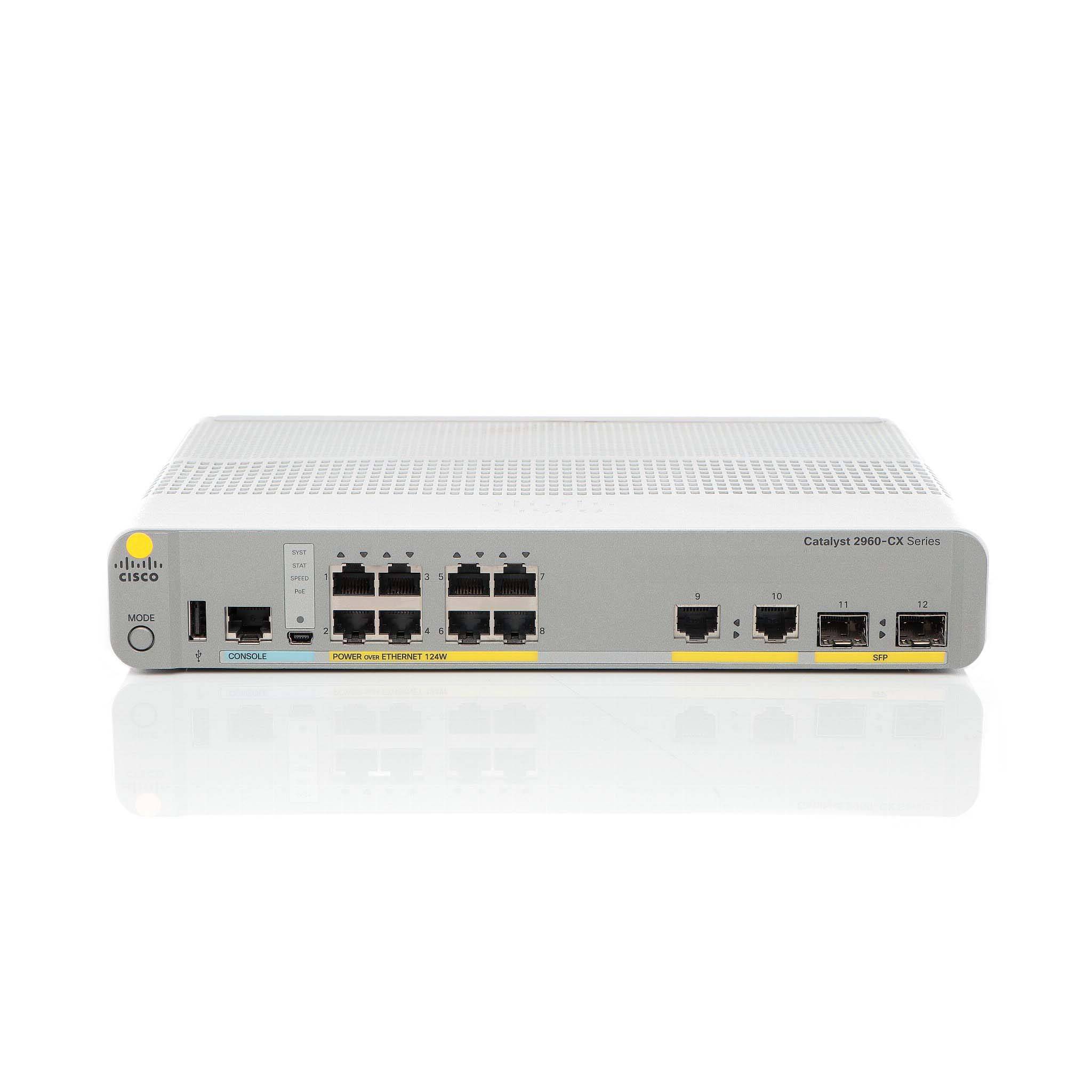 Cisco WS-C2960CX-8PC-L Switch - 8 Anschlüsse - managed Netzwerkgerät