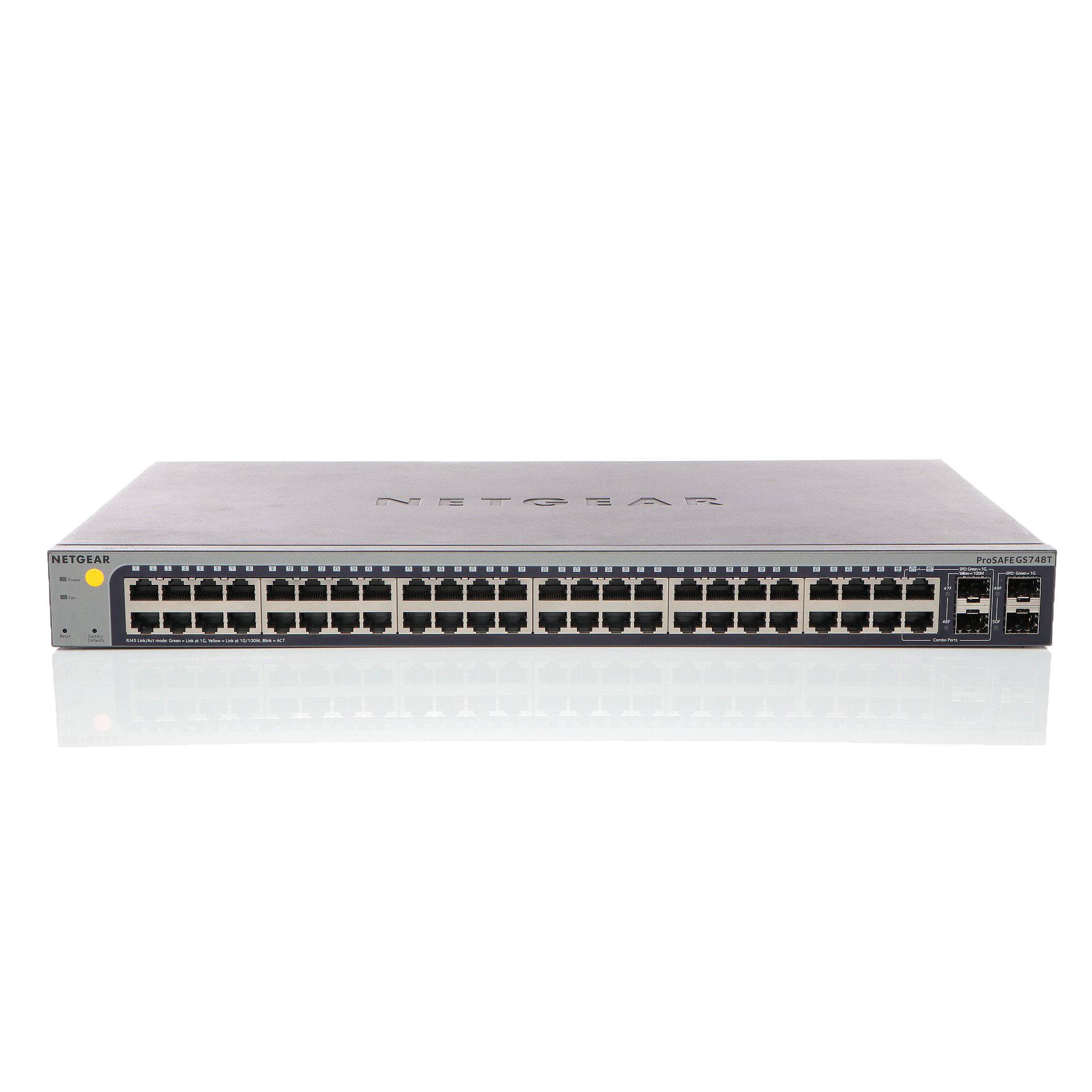NETGEAR GS748T Switch - 48 Anschlüsse - managed Netzwerkgerät-0