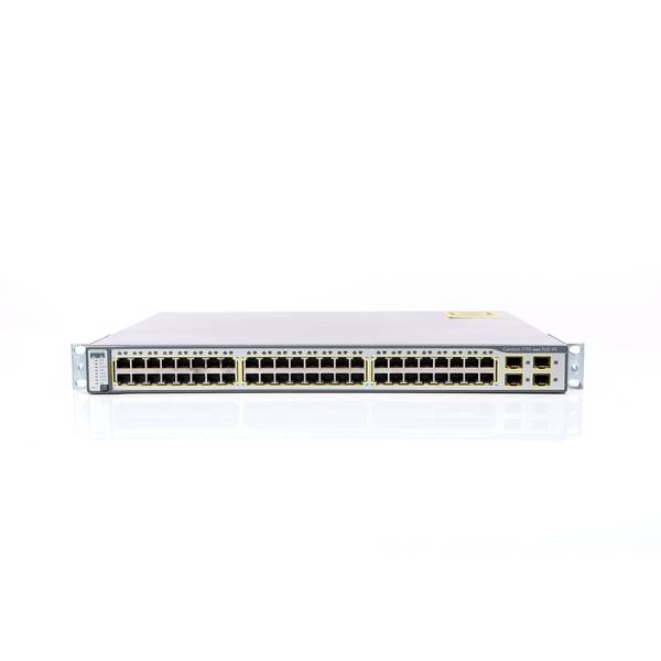 Cisco WS-C3750-48PS-S Switch - 48 Anschlüsse - L3 - managed - stapelbar Netzwerkgerät