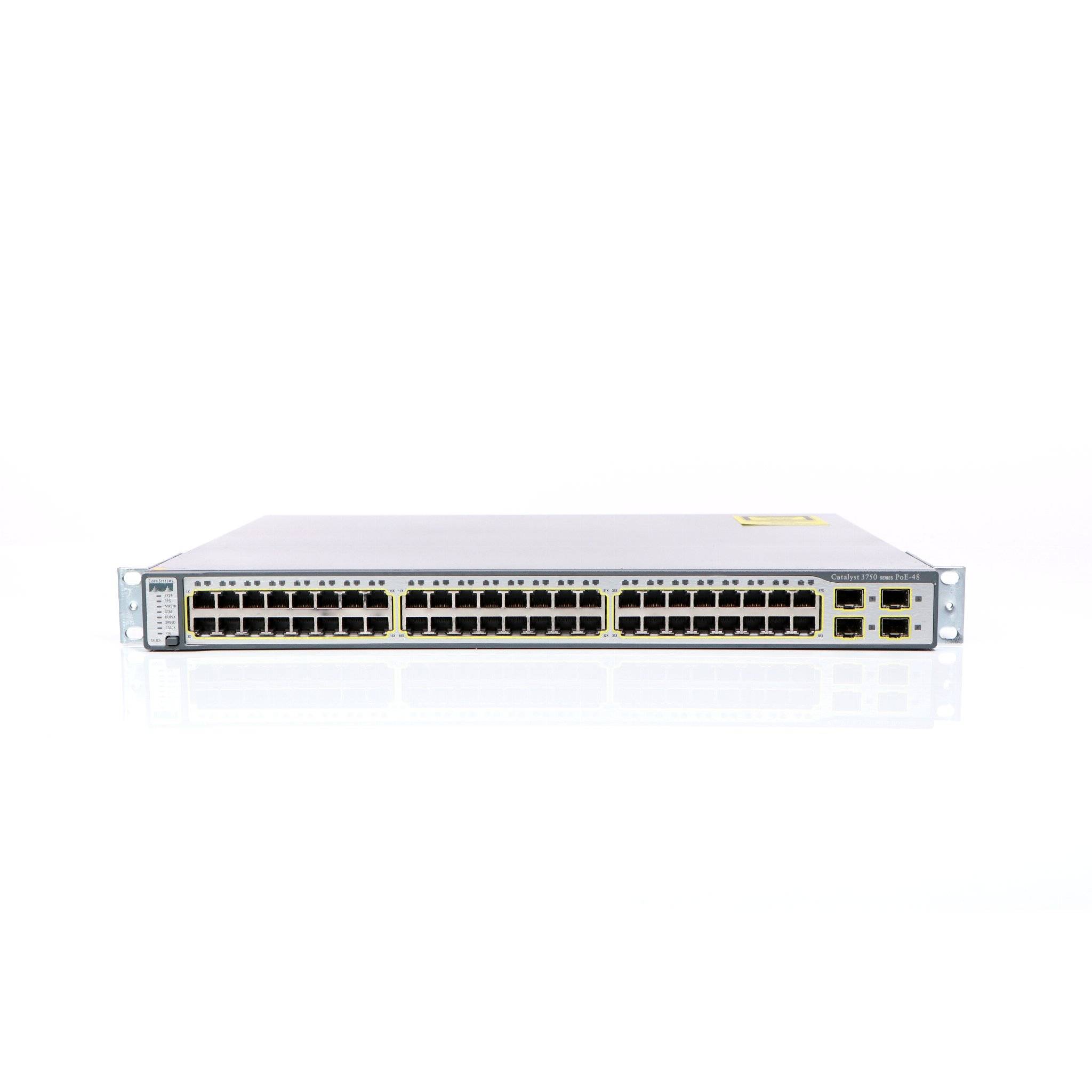 Cisco WS-C3750-48PS-S Switch - 48 Anschlüsse - L3 - managed - stapelbar Netzwerkgerät-0
