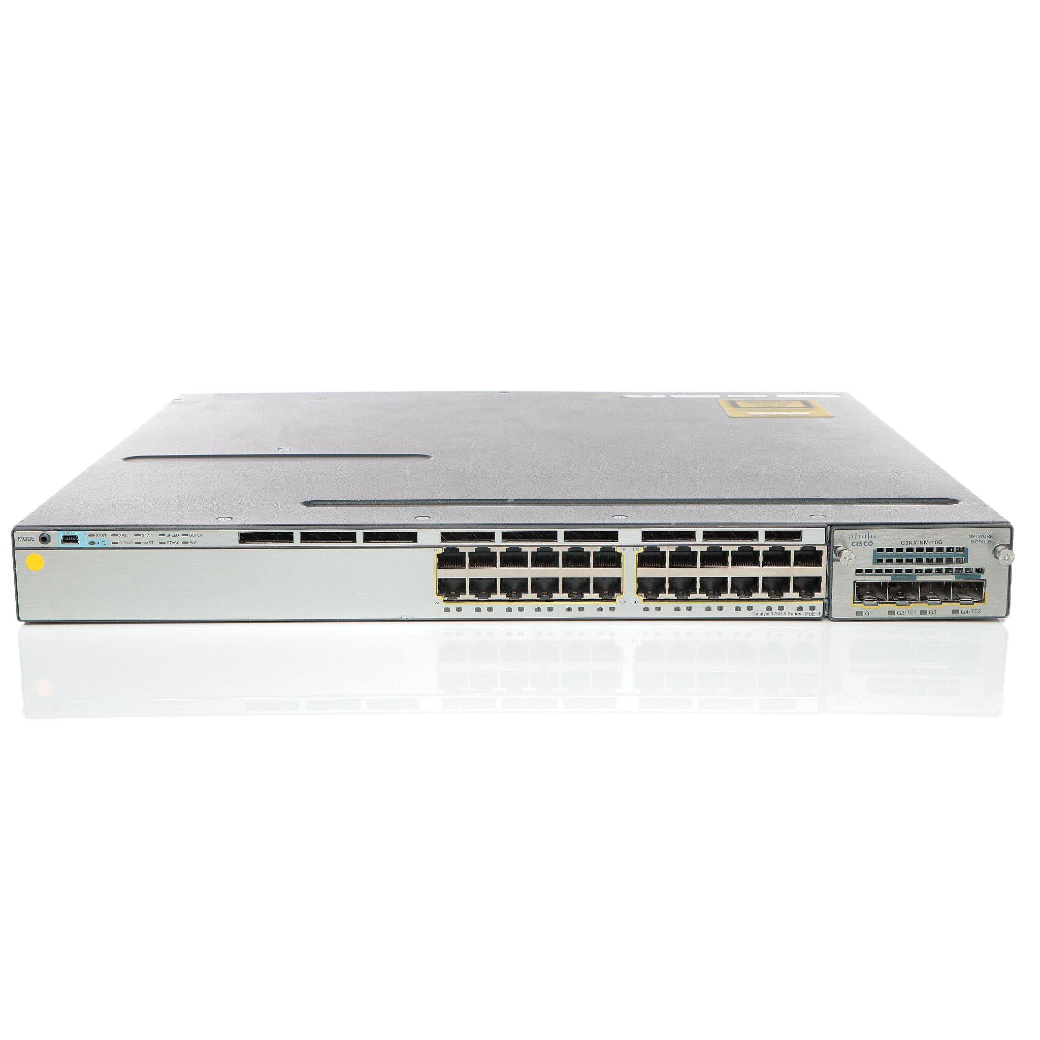 Cisco WS-C3750X-24T-L Switch - 24 Anschlüsse - managed - stapelbar Netzwerkgerät-0