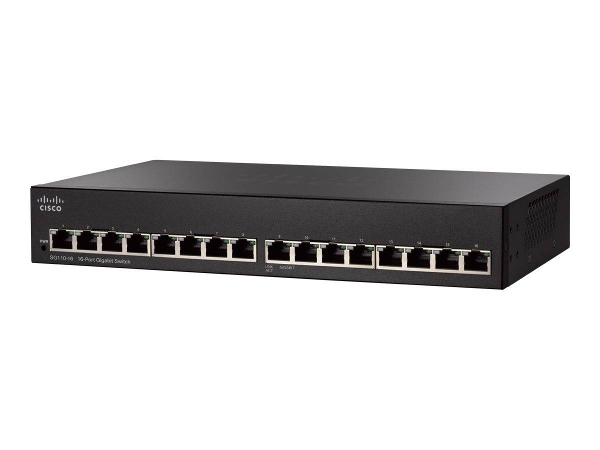 Cisco SG110-16-NA Switch - 16 Anschlüsse - unmanaged Netzwerkgerät-2