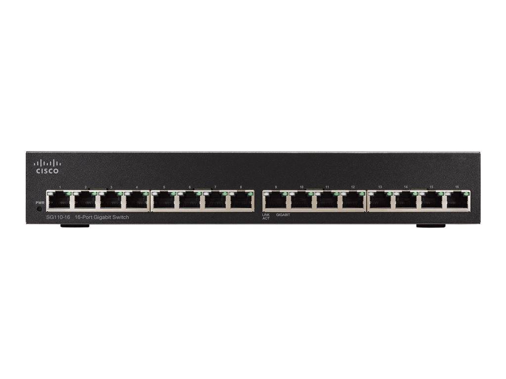 Cisco SG110-16-NA Switch - 16 Anschlüsse - unmanaged Netzwerkgerät-3