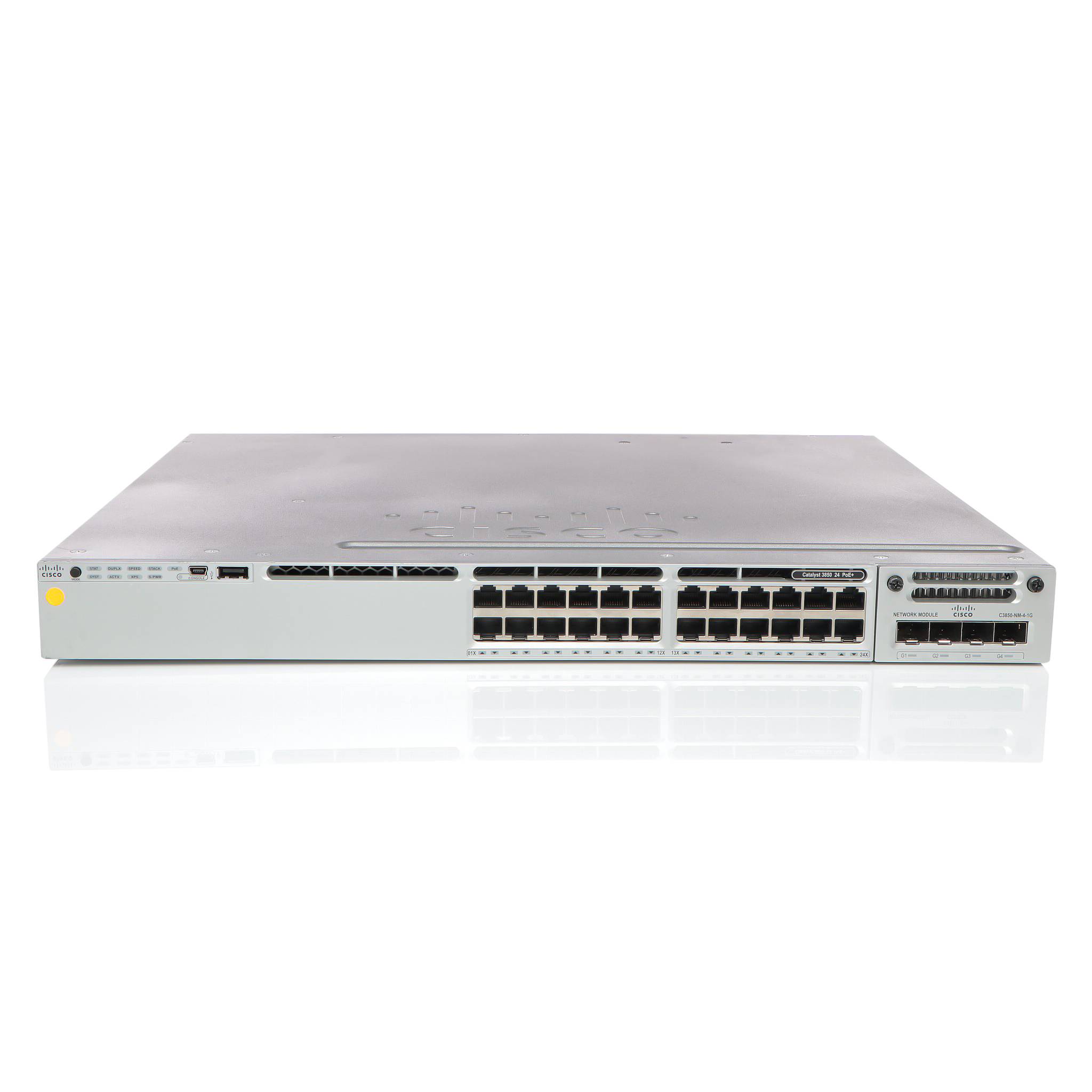 Cisco WS-C3850-24P-S Switch - 24 Anschlüsse - L3 - managed - stapelbar Netzwerkgerät-0