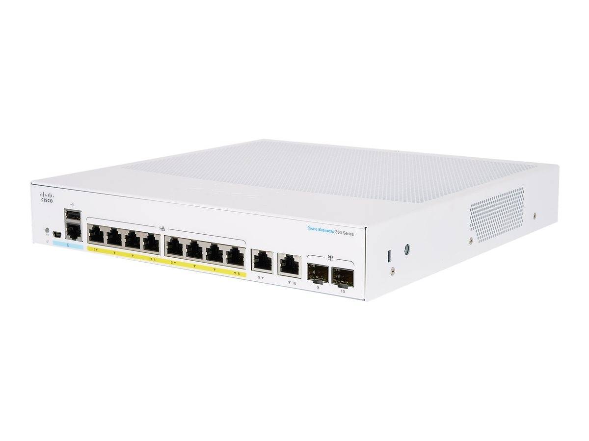 Cisco CBS350-8FP-2G-UK Switch - 8 Anschlüsse - L3 - managed Netzwerkgerät-1