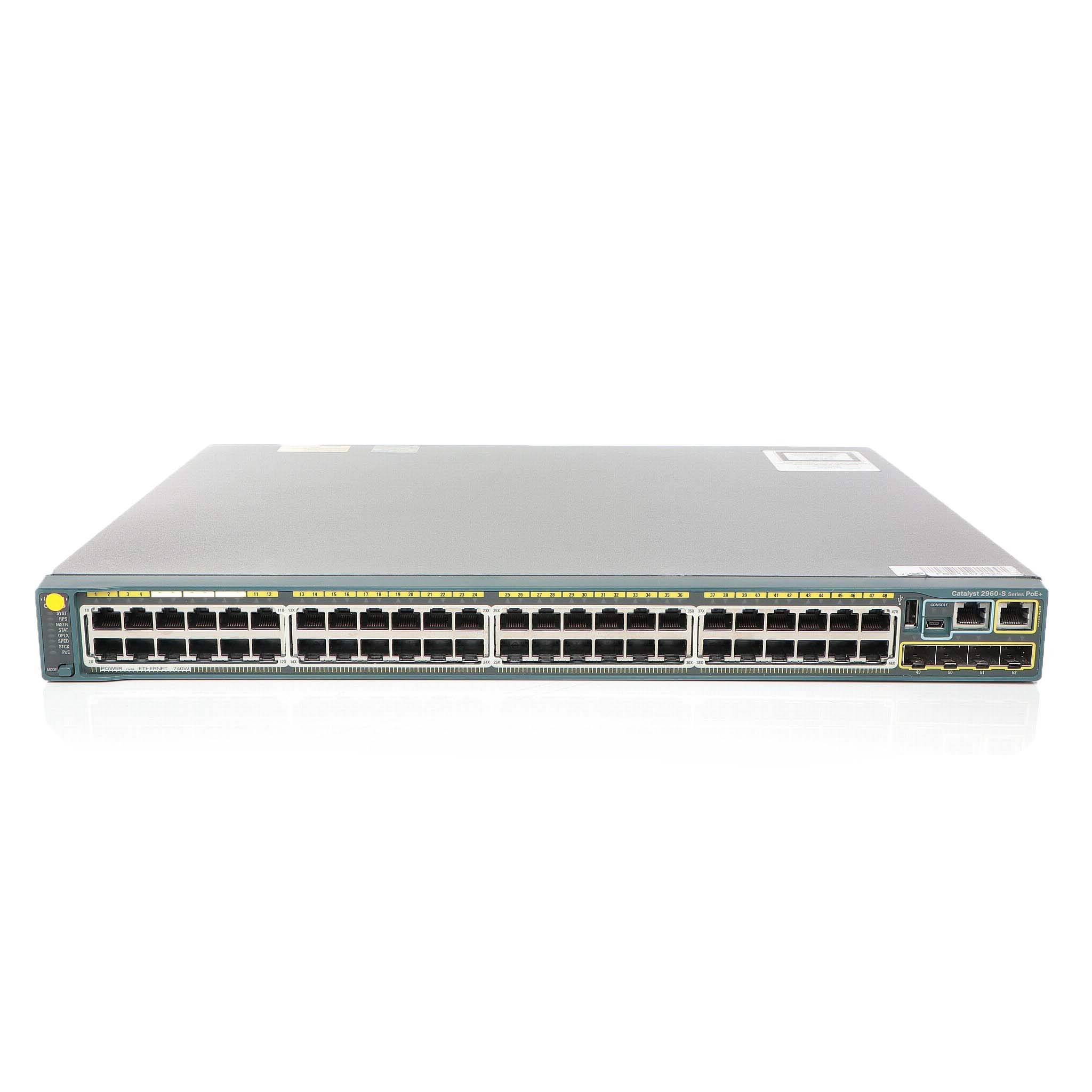 Cisco WS-C2960S-48FPS-L Switch - 48 Anschlüsse - managed Netzwerkgerät-0