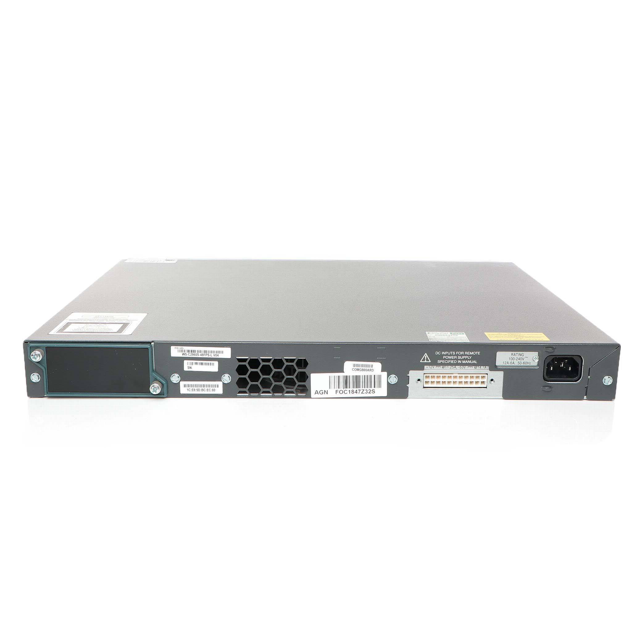 Cisco WS-C2960S-48FPS-L Switch - 48 Anschlüsse - managed Netzwerkgerät-2