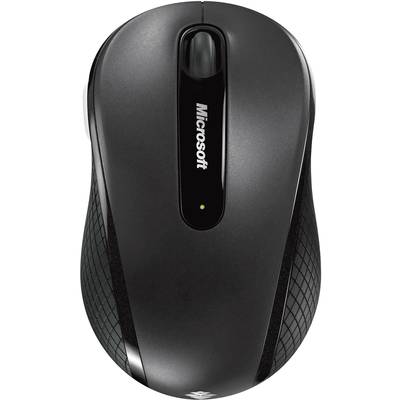 Microsoft Wireless Mobile Mouse 4000  Maus Funk   Optisch Schwarz 4 Tasten 1000 dpi 