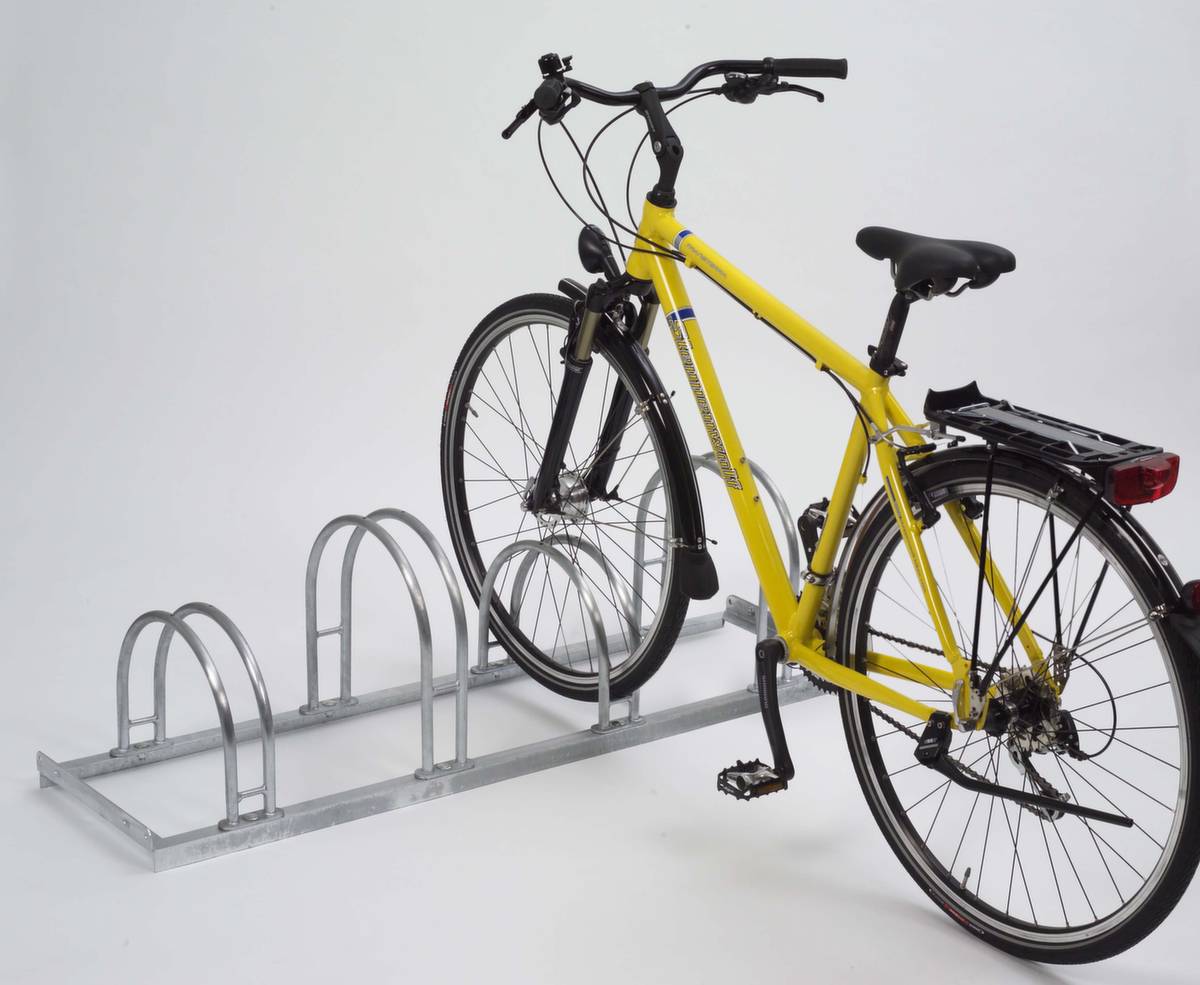 Bügelparker,L 1400mm,4 Einstellplätze,Nutzung einseitig,Stahl feuerverzinkt-1
