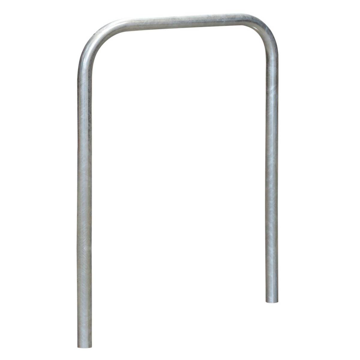 Fahrrad-Anlehnbügel,L 800mm,Gütestahl feuerverzinkt,Rundrohr,z. Einbetonieren-0
