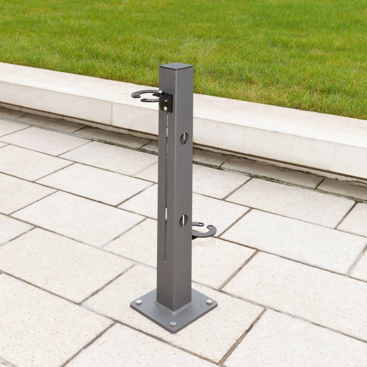 Scooterparker,HxBxT 800x80x80mm,2 Einstellplätze,Nutzung beidseitig,Gütestahl feuervzkt./beschichtet,DB703anthrazit-2