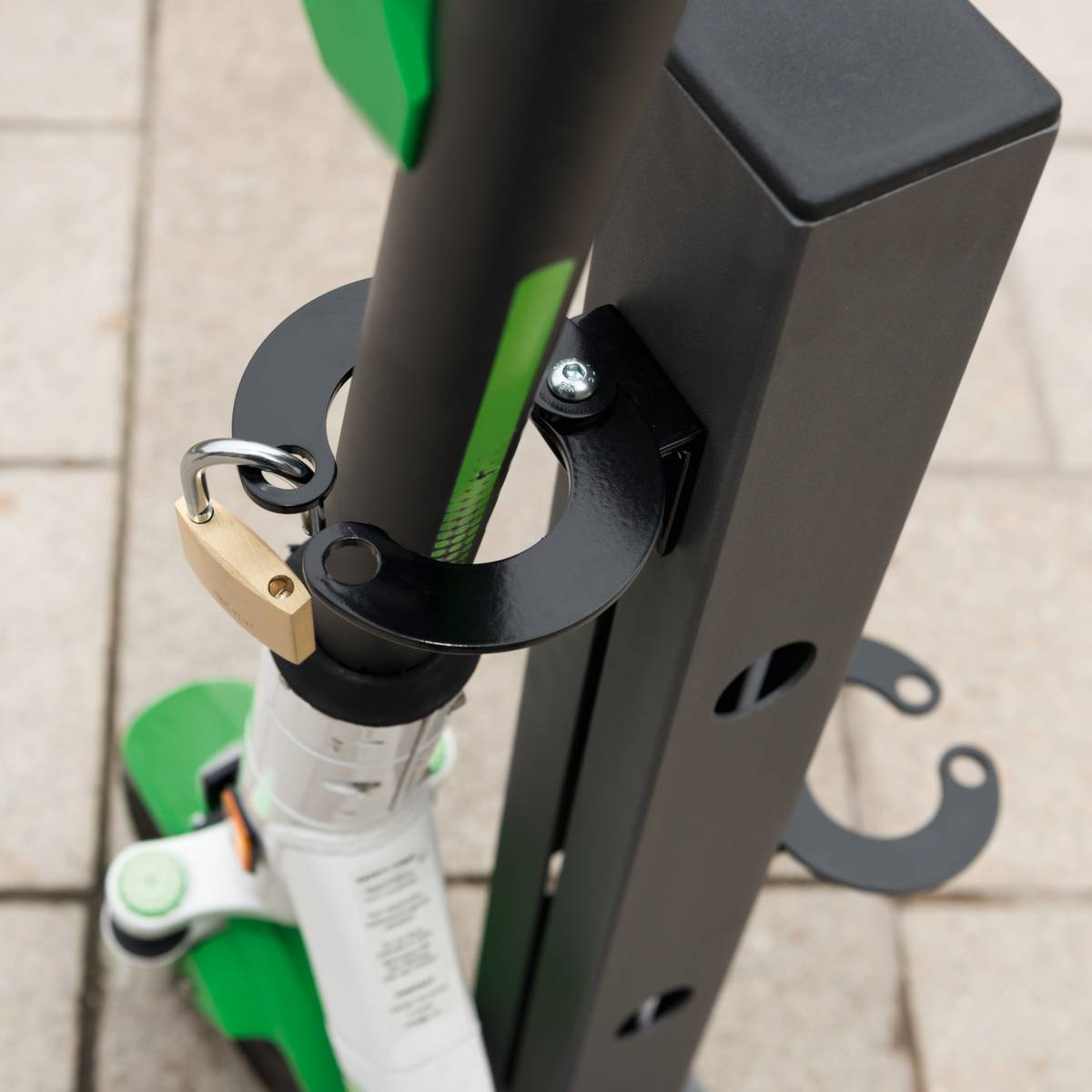 Scooterparker,HxBxT 800x80x80mm,2 Einstellplätze,Nutzung beidseitig,Gütestahl feuervzkt./beschichtet,DB703anthrazit-3
