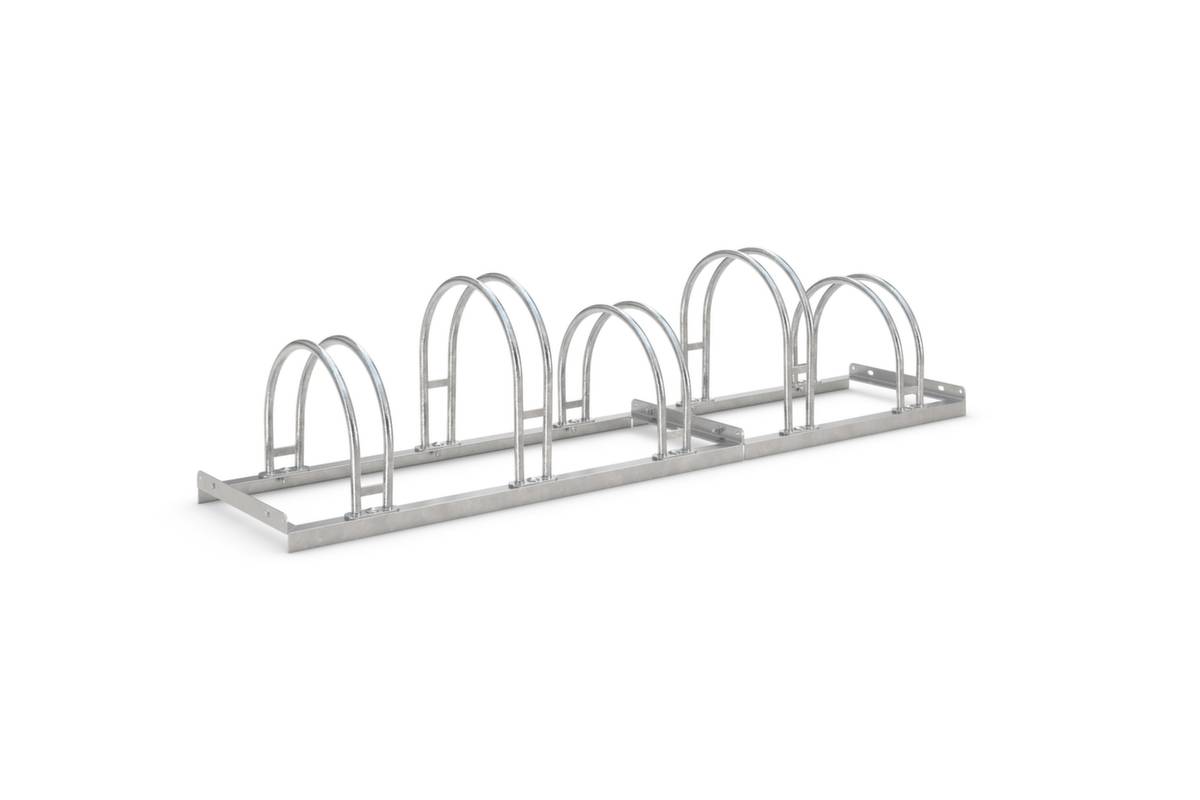 Bügelparker,L 1750mm,5 Einstellplätze,Nutzung einseitig,Stahl feuerverzinkt-0