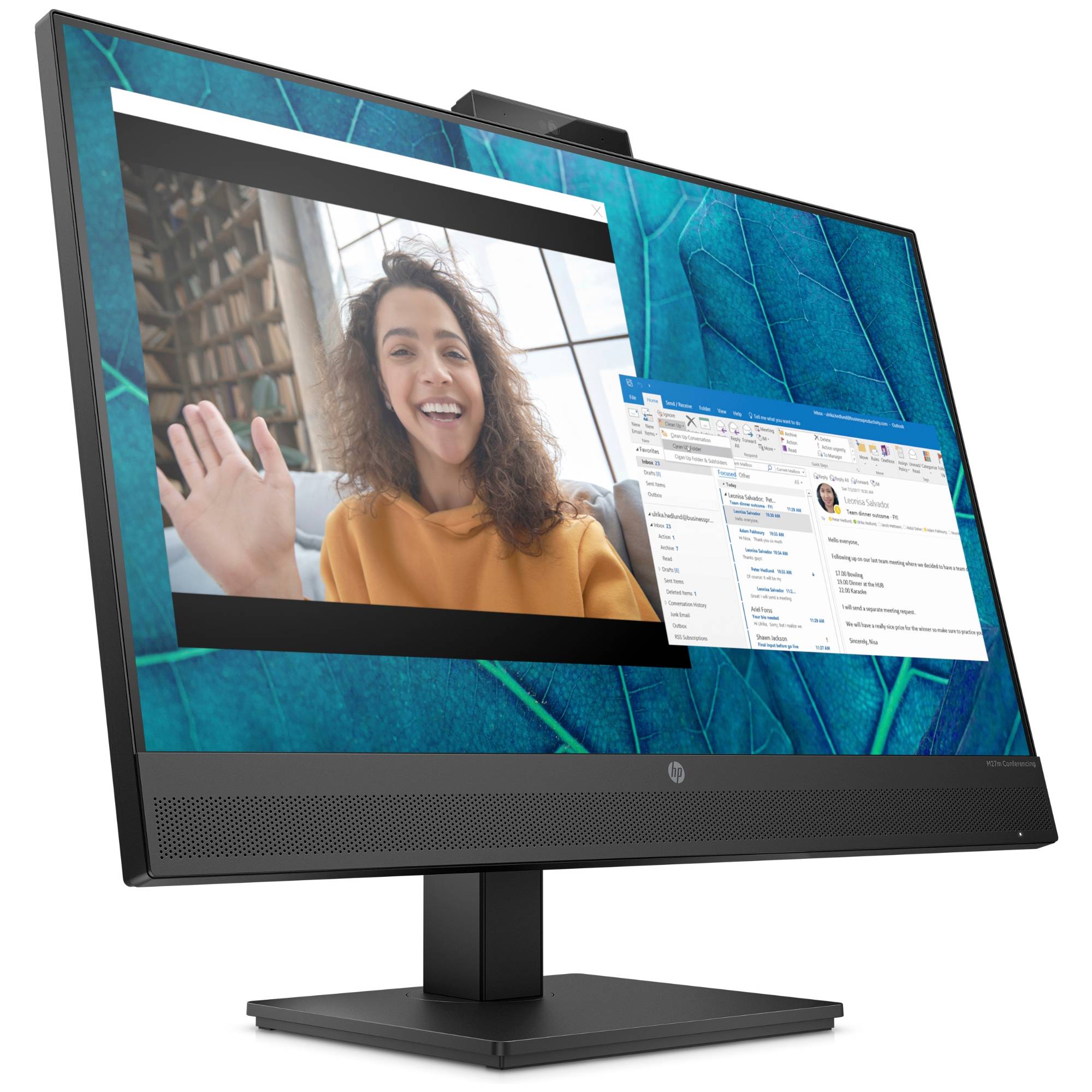 HP M27m Conferencing Monitor 68.6 cm (27)LED.HDMI.DisplayPort.USB-C.SP-0