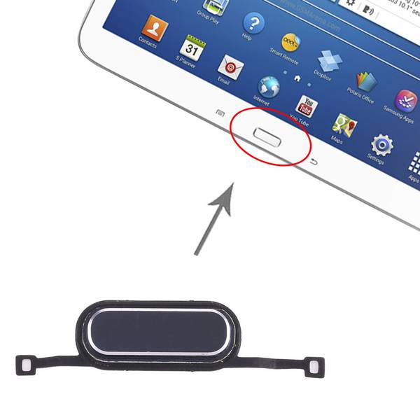 Home Key für Samsung Galaxy Tab 3 10.1 P5200/P5210 Schwarz Button Taste Ersatz