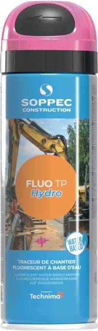 Baustellenmarkierspray Fluo TP Hydro neonpink 500ml Spraydose SOPPEC-0