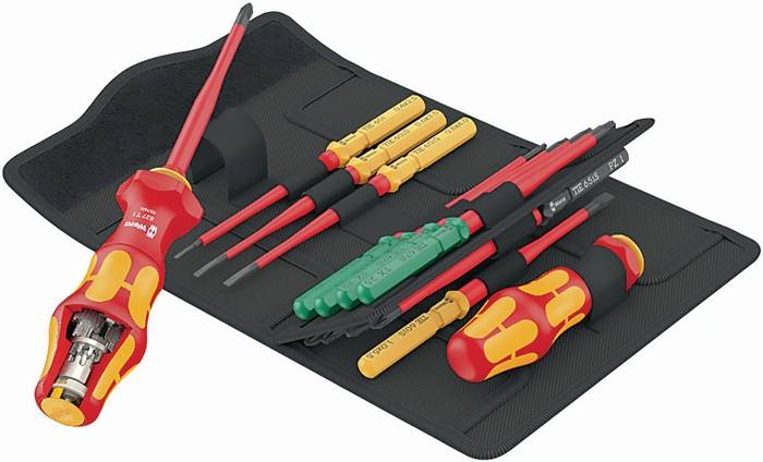Schraubendrehersatz 16-tlg.Kraftform Kompakt Turbo i 1 Tool Finder WERA-0